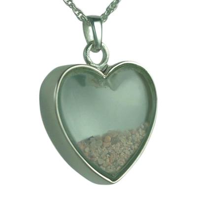 Heart Glass Memorial Jewelry